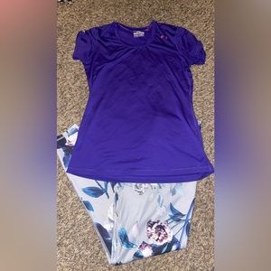 Womens Fabletics leggings size M and UA size M